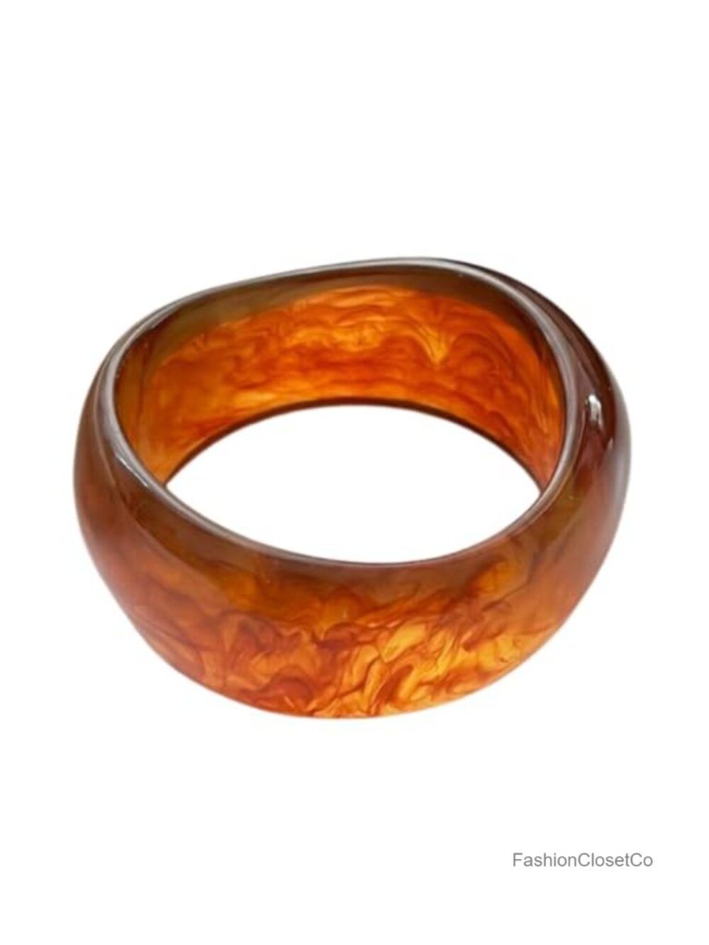 Chunky Acrylic Resin Tortoiseshell Cuff Bangle Bracelet Women Jewelry Wide